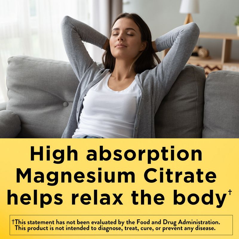 Nature Made Magnesium Citrate 250mg Muscle, Nerve, Bone & Heart Support Supplement, 6 of 12