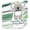 Big Dot of Happiness Koala Cutie - Bear Birthday Party and Baby Shower Thank You Cards (8 count) - 2 of 4