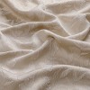 Kate Aurora Robyn Leaf Raised Jacquard Lux Fabric Shower Curtain - 72" x 72" - 4 of 4