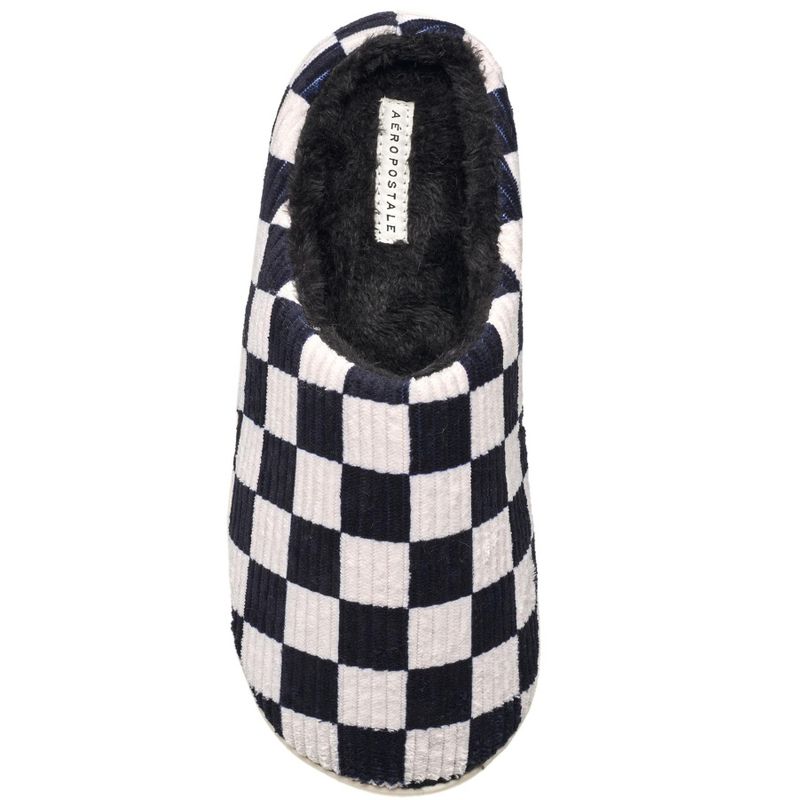 Aeropostale Men's Comfy Checkered Slippers with Cushioned Comfort, 4 of 7