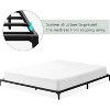 6-Inch Metal Queen Bed Frame, Low Profile Platform Bed, Heavy Duty Mattress Foundation, No Box Spring Needed, Easy Assembly - Matte Black - 4 of 4