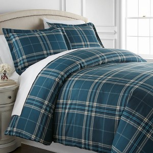 Southshore Fine Living Vilano Plaid Oversized Down Alternative Comforter Set - 1 of 4