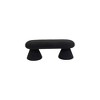 Meridian Furniture,Drum Faux Shearling Teddy Fabric Ottoman/Stool - 3 of 4