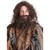 HalloweenCostumes.com  Men  Men's Caveman Beard and Wig Set, Brown - 2 of 3