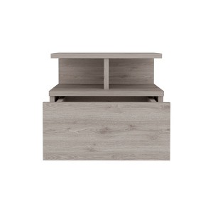 NicBex 14 inch Wide Floating Floating Nightstand with 1 Drawer,Modern Side Table with 2-Tier Shelf,Bedside Table for Bedroom,Living Room - 1 of 4