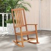 Tangkula 2PCS Rocking Chair High-Back Outdoor Rocker w/ Smooth Rocking Base for Backyard - image 3 of 4