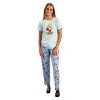 Adorable Kirby Junior Sleepwear Set with Short Sleeve Tee Shirt and Cozy Sleep Pants for Adults - 2 of 4