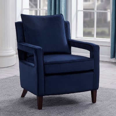 Comfort Pointe Questa Velvet Accent Arm Chair