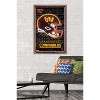 Trends International NFL Washington Commanders - Neon Helmet 23 Framed Wall Poster Prints - 2 of 4