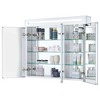Fine Fixtures Bathroom Medicine Cabinet, Aluminum, Recessed/Surface Mount, Mirrored Interior w/LED - 3 of 4