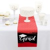 Big Dot of Happiness Red Grad - Best is Yet to Come - Petite Red Graduation Party Paper Table Runner - 12 x 60 inches - 2 of 4