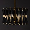 Capital Lighting Bianca 6 - Light Pendant in  Black Rope/Patinaed Brass - 4 of 4