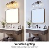 JolyWell Crystal Tassel String 3-Light Bathroom Vanity Light Over Mirror Wall Sconces Light with Crystal Cord for Bedroom,Living Room,Hallway - 2 of 4