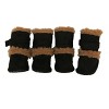 Pet Life Duggz Insulated Winter Fashion Dog Shoes Booties - Set of 4, LG, Black - 2 of 3