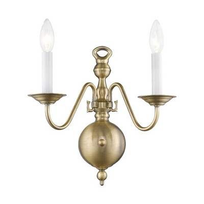 Williamsburgh Bronze 2-Light Traditional Wall Sconce