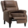 Faux Leather Pushback Recliner Chair for Living Room Bedroom RV - 2 of 4