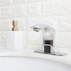 BWE Automatic Sensor Touchless Bathroom Sink Faucet With Deck Plate & Pop Up Drain - 3 of 4
