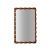 NicBex 36x24" Mid-Century Modern Mirror with Solid Wood Frame for Bathroom,HD Glass Wall Mounted Mirror without Distortion,Chic Vanity Mirror - 4 of 4
