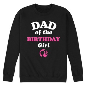 Men's - Barbie - Dad Of The Birthday Girl Graphic Fleece Sweatshirt - 1 of 4