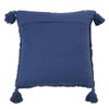 Saro Lifestyle Saro Lifestyle Tassel Design Tufted Diamond Pillow Cover - 2 of 3