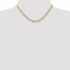 Black Bow Jewelry 4.5mm, 10k Yellow Gold Hollow Figaro Chain Necklace - 2 of 4