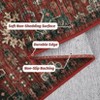 Rugs for Living Room Washable, Soft Vintage Large Bedroom Rug Boho Low Pile Non-Slip Area Rugs Farmhouse Indoor Floor Carpet for Bedroom - 3 of 4