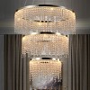 BAOURE 16in Luxury Crystal LED Chandelier Chrome Modern Chandelier Adjustable Height and Color Temperature for Living Room Dining Room Bedroom - 4 of 4