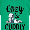 Boys' - Peanuts - Snoopy and Linus Cozy And Cuddly Short Sleeve Graphic T-Shirt - 2 of 4