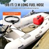 VEVOR Boat Fuel Tank Portable Marine Outboard Gas Tank 3.17 Gallon/12L with Hose, Red - 4 of 4