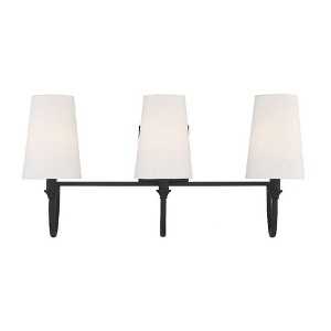 Savoy House Cameron 3 - Light Vanity in  Matte Black - 1 of 4
