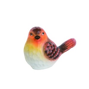 Transpac Resin 13 in. Multicolor Spring Carved Bird Figurine Home Decorations - 1 of 2