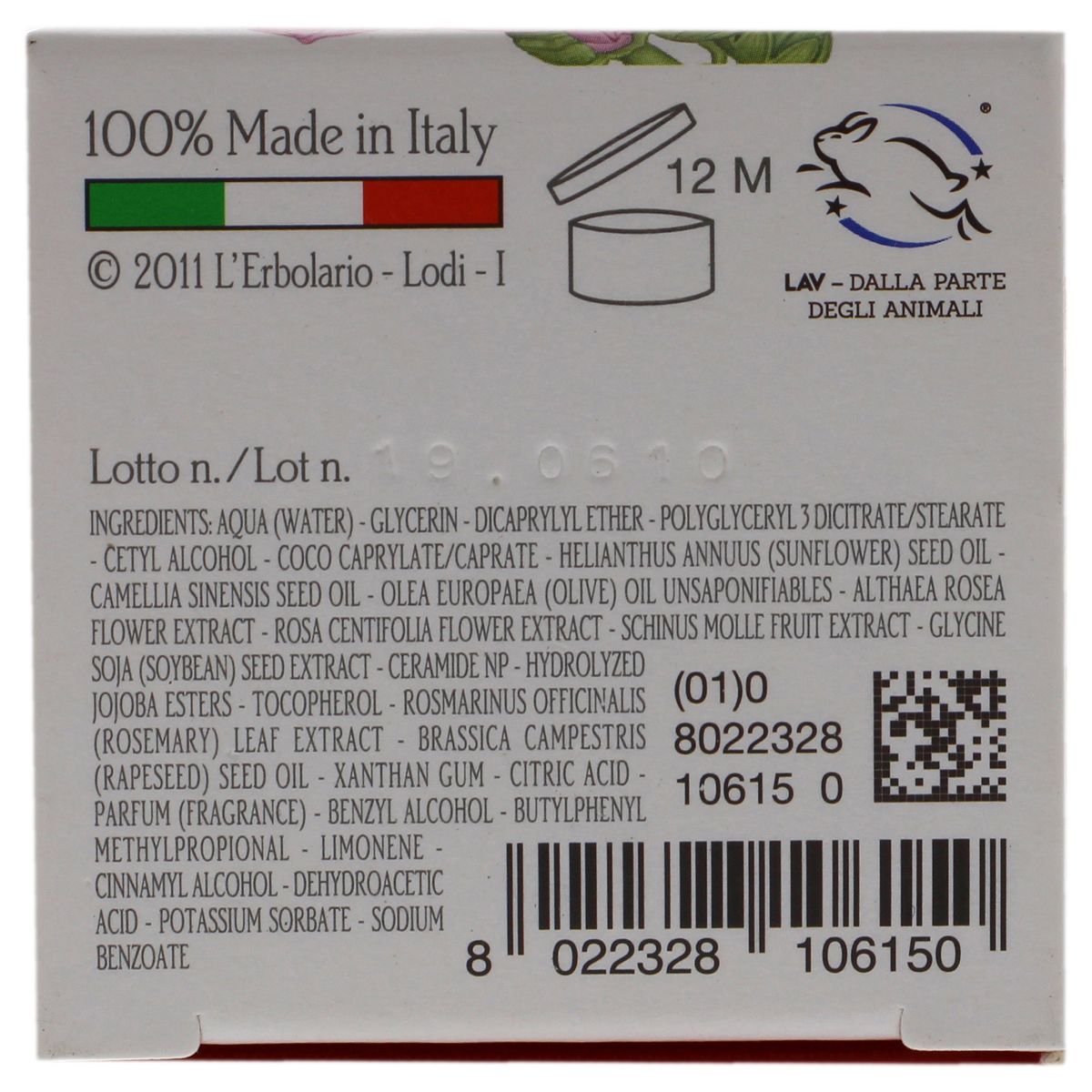 L'Erbolario 3 Rosa Nourishing Hand Cream - Hand Cream for Dry Skin - 2.5 oz - thumbnail 6