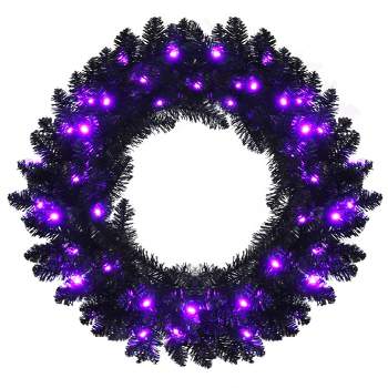 Northlight 30 Black Metal Christmas Wreath Hanger Stand : Target