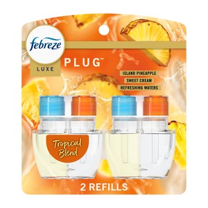 Febreze Luxe Plug Dual Air Freshener Refills - Tropical Blend - 1.75 fl oz/2ct - 1 of 4