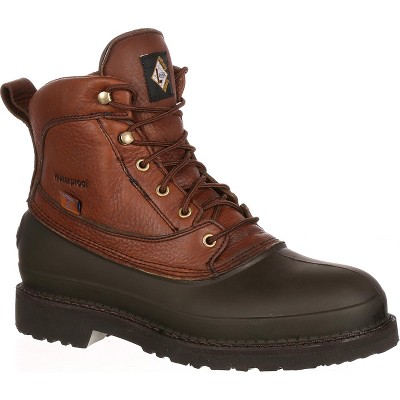 Lehigh Safety Shoes Swampers Men's Brown 6 inch Steel Toe Waterproof Work Boot