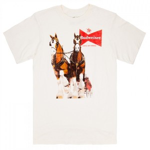 Mens Budweiser Clydesdales White Colorway T-Shirt - 1 of 2