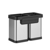 2x5.3 Gallon (2x20 L) Open Top Trash Can, Dual Compartment Classified Recycling Bin Without Lid, Fingerprint-Proof Stainless Steel Rubbish Bin - 4 of 4