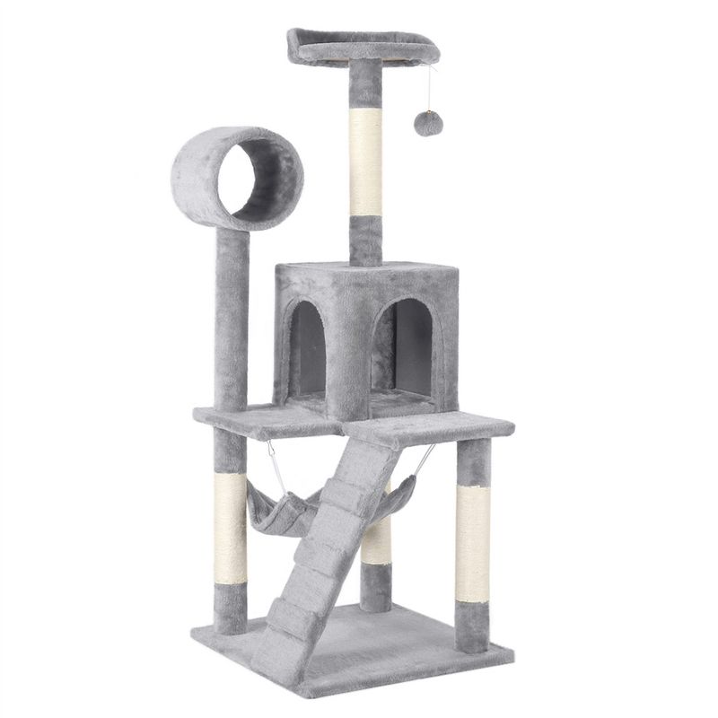 Yaheetech  51"H Cat Tower with Scratching Post for Kittens, 1 of 16