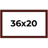 PosterPalooza | Weathered Red Picture Frame - UV Acrylic, Backing Board, Hanging Hardware Included - 2 of 4