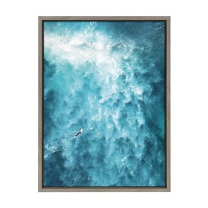 Sylvie La Jolla Framed Canvas by Rachel Dowd Gray - Kate & Laurel All Things Decor - 1 of 4