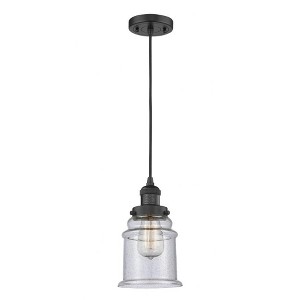 Canton - 1 Light Cord Hung Mini Pendant In Industrial Style-10 Inches Tall and 6 Inches Wide - 1 of 1