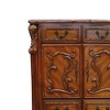 43" Dresden Decorative Storage Drawer Cherry Oak - Acme Furniture: Solid Wood, Antique Brass Hardware, 5 Drawers & 2 Doors - 2 of 4