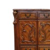 43" Dresden Decorative Storage Drawer Cherry Oak - Acme Furniture: Solid Wood, Antique Brass Hardware, 5 Drawers & 2 Doors - image 2 of 4