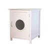 Litter Box Enclosure, Cat Hidden Litter Box Enclosure, Indoor Cat House Side Table, Nightstand Cat Washroom Thicken Wooden Pet Litter Cabinet - 2 of 4
