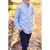 Hope & Henry Boys'  Cotton Long Sleeve Oxford Button Down Shirt, Infant - 4 of 4