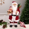 Northlight Standing Santa Claus with Teddy Bear Christmas Figure - 24" - 2 of 4