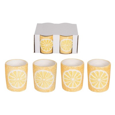 Transpac Ceramic Lemon Votive Holder Home Decorations Spring