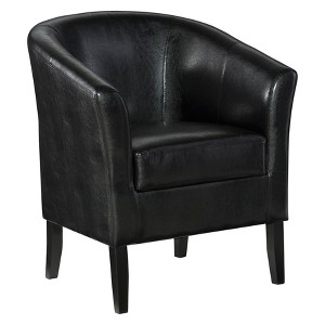 Linon Simon Barrel Chair - Black