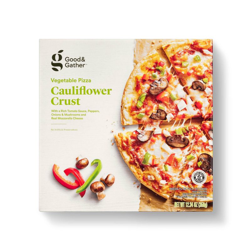 Gluten Free Cauliflower Crust Veggie Frozen Pizza - Good &#38; Gather&#8482;, 1 of 9