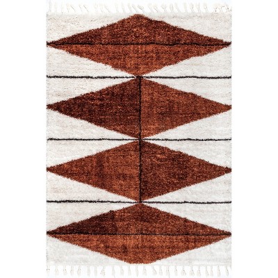 Nuloom Kali Shaggy Diamond Tassel Area Rug